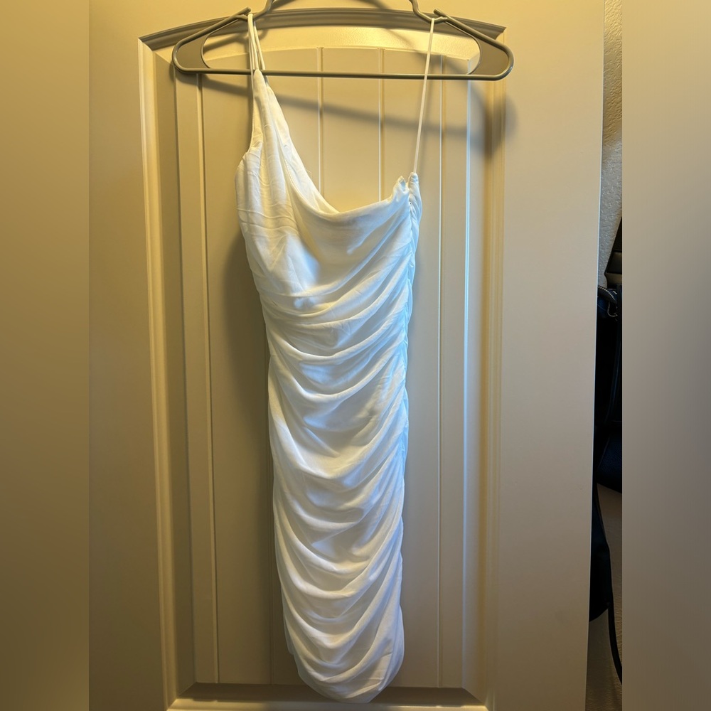 White Princess Polly Dress “One shoulder”